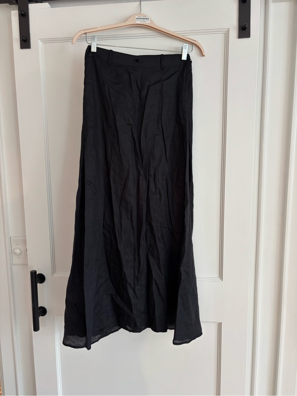 Vintage Max studio 100% linen black maxi skirt perfect